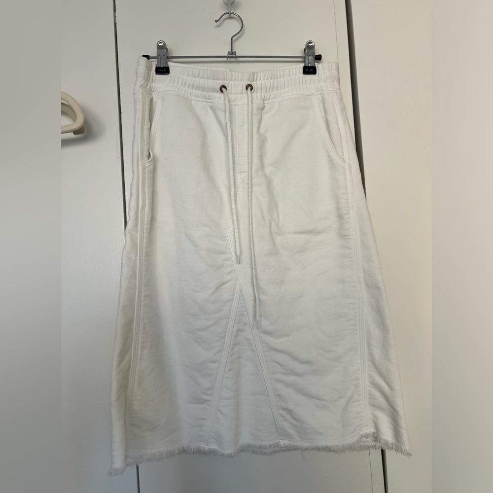 lees white midi skirt